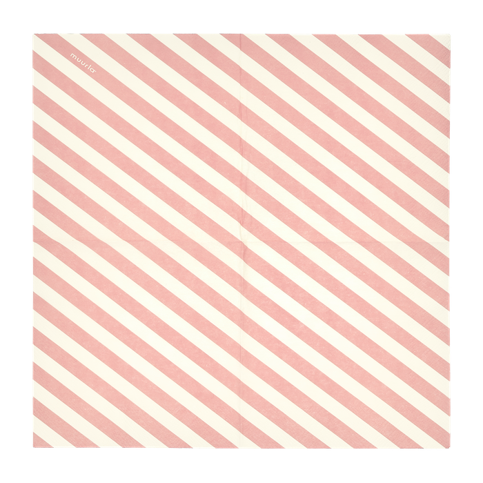 MUURLA | Checks & Stripes, Coffee Napkin, 25x25cm