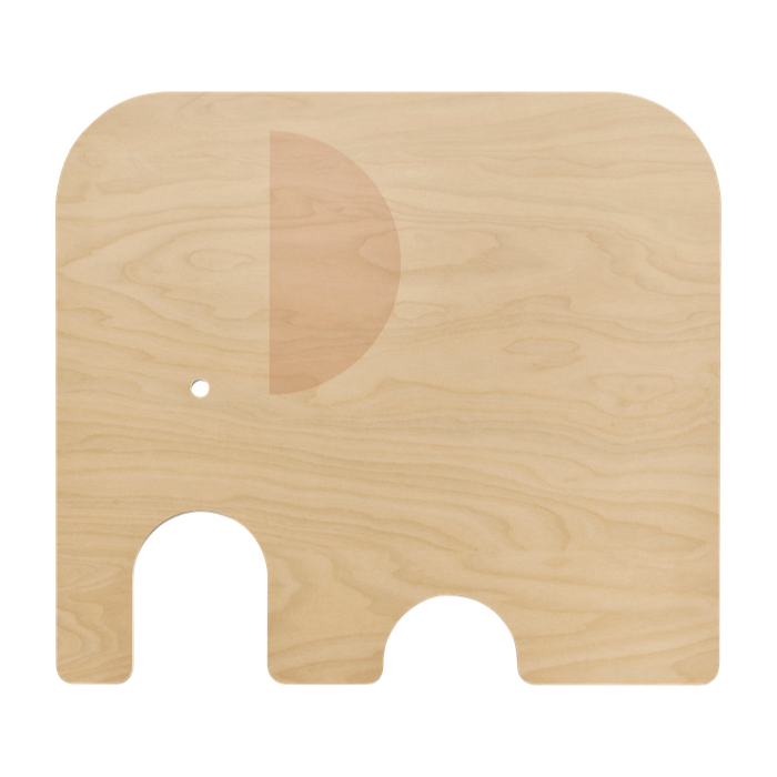 MUURLA | Chop and Serve Board Large | Elephant | Birch / Yellow | 36 x 32cm