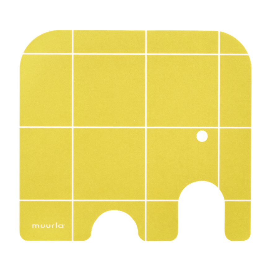 Muurla Elephant Coaster in Yellow