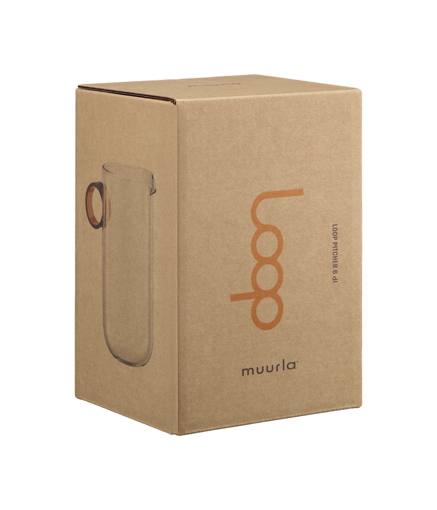 MUURLA | Loop Milk / Cream Pitcher  | Clear/Amber | 0.6L