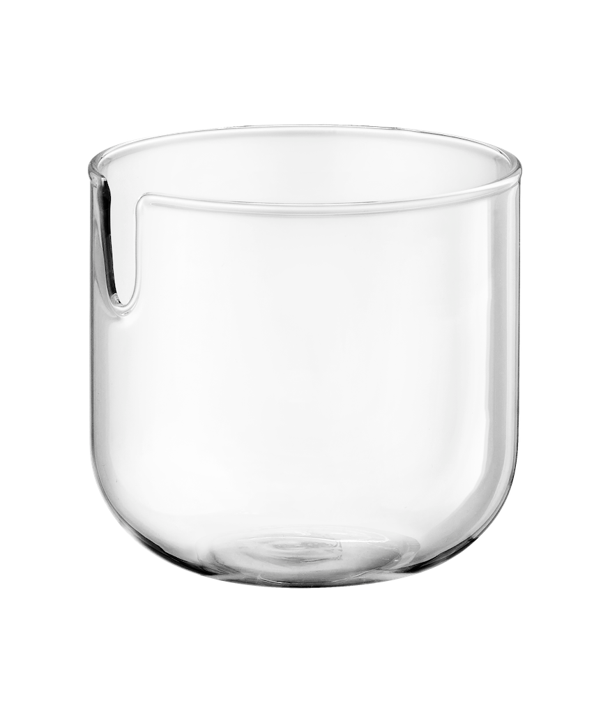 MUURLA | Loop Sugar Jar with Lid and Spoon  | Clear/Pink/Amber | 10cm ⌀ / 14cm High