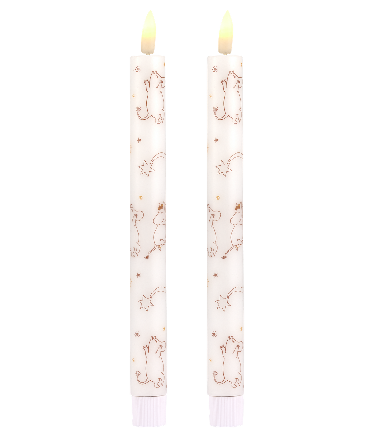 MOOMIN |  LED Taper Candles - Set of 2 | Comet - Special Edition | H 25cm x Dia 2.2cm