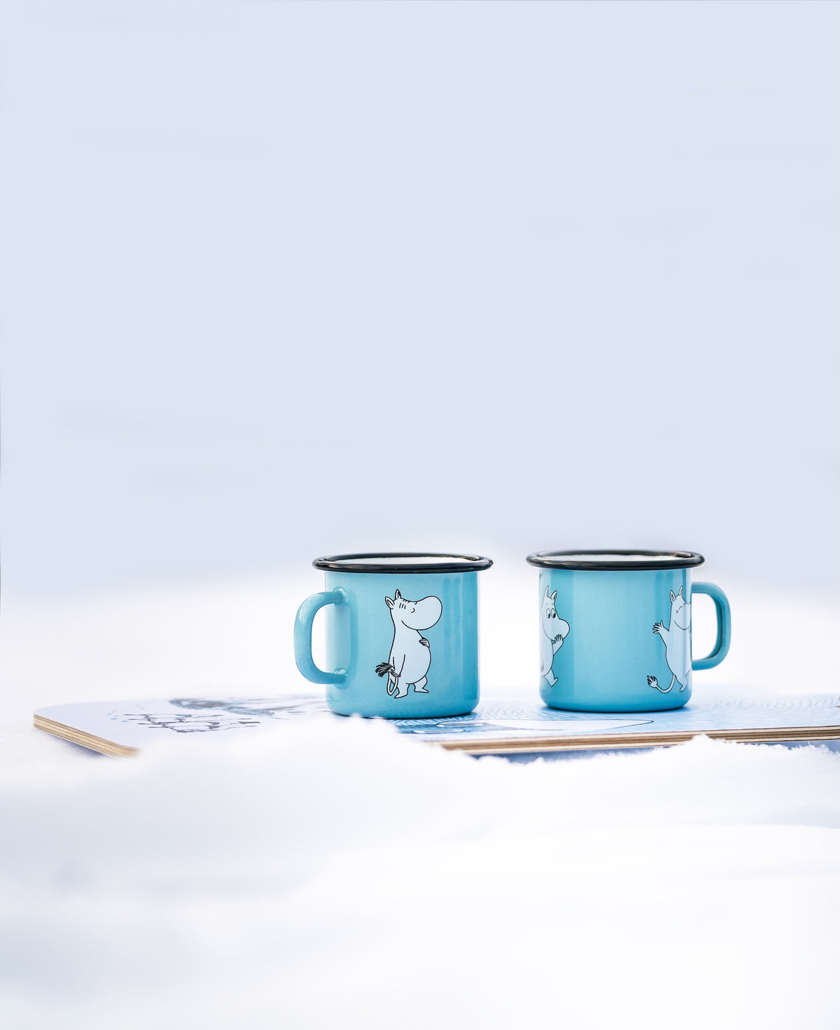 MOOMIN | Enamel Mug | Moomin - Light Blue  | 0.25L