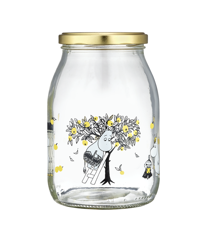 **Available Mid-March** MOOMIN | Glass Jar  | Apples | 1 L **New**