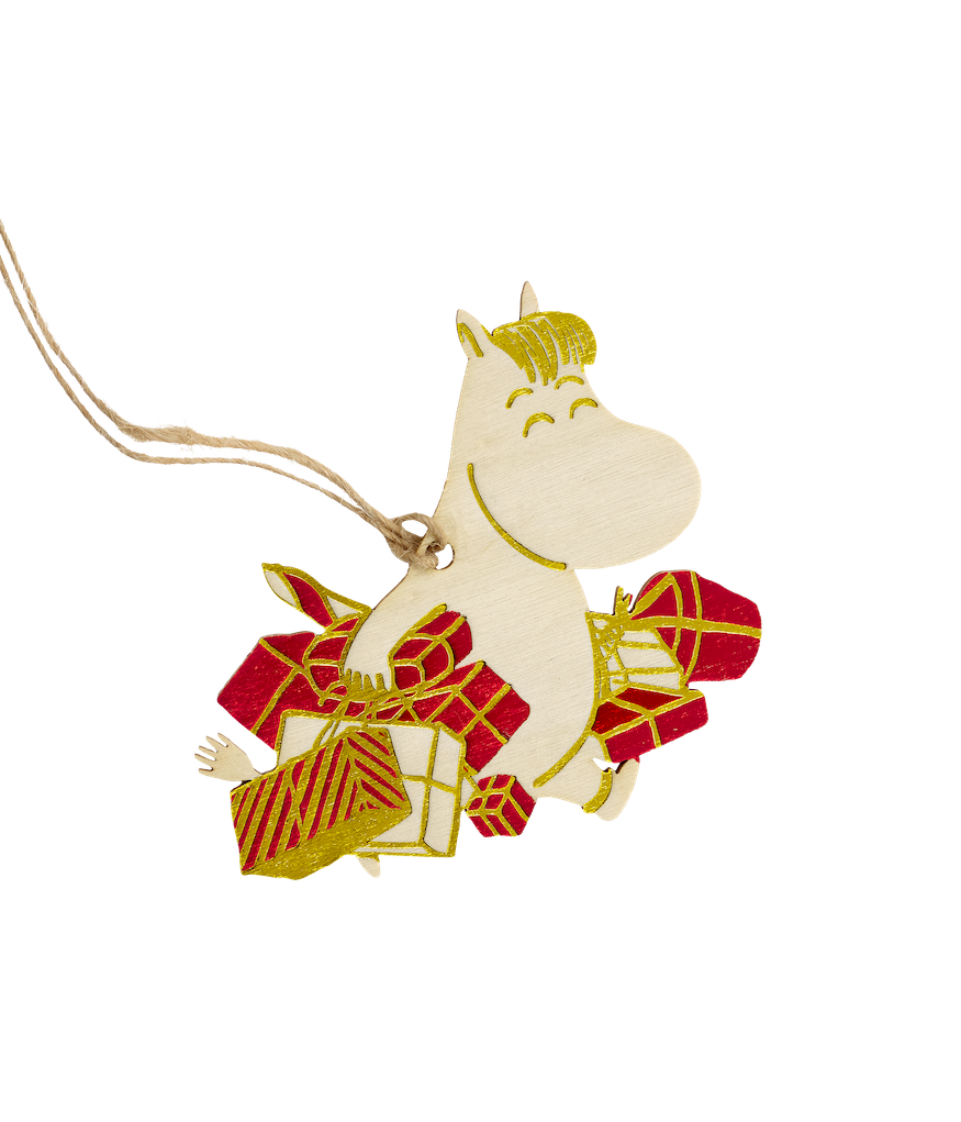 MOOMIN | Plywood Christmas Decoration | 8.5x8.5x0.3cm | Snorkmaiden