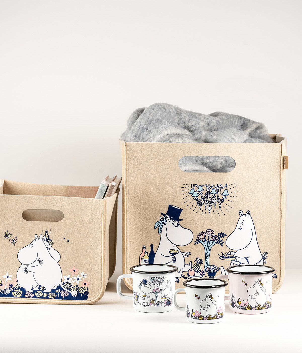 MOOMIN | Storage Basket | Date Night | 33cm x 33cm x 31cm