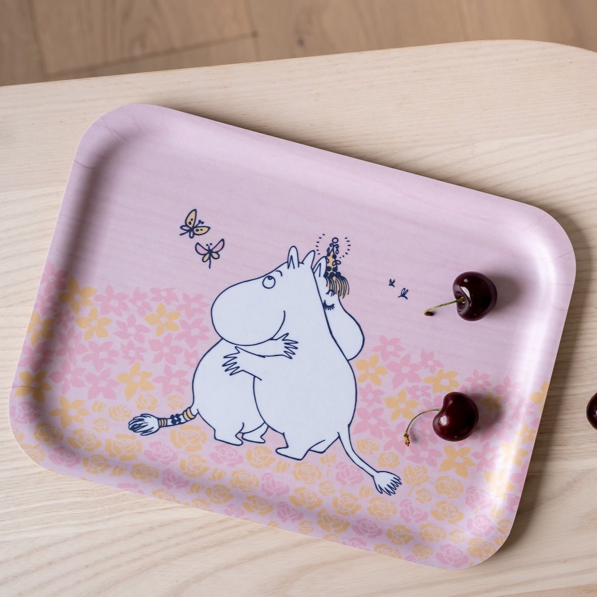 Moomin Hug Tray in Finnish Birch.  Made in Finland by Muurla Design