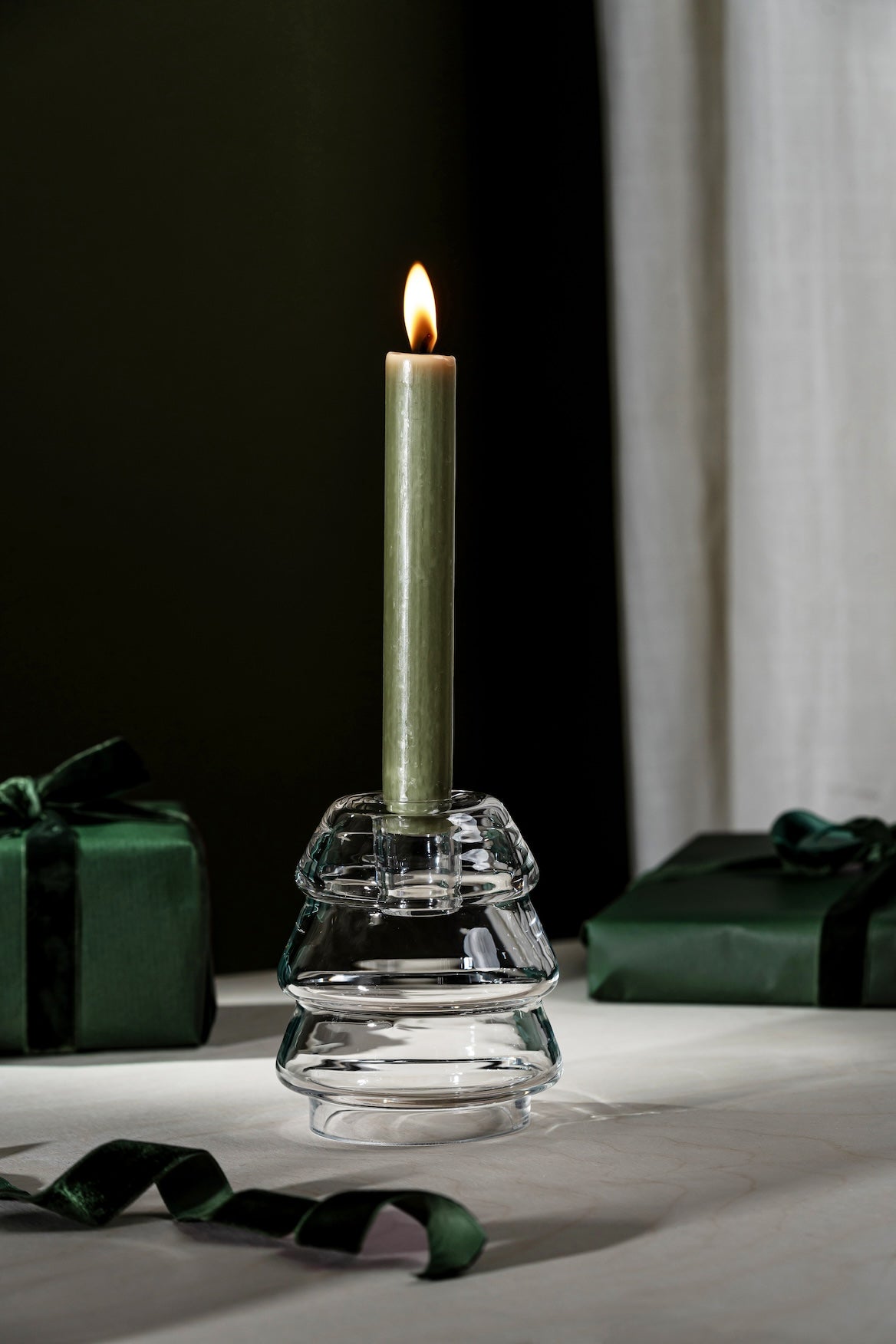 MUURLA | Christmas Glass Tree | Candle Holder | 10.5cm