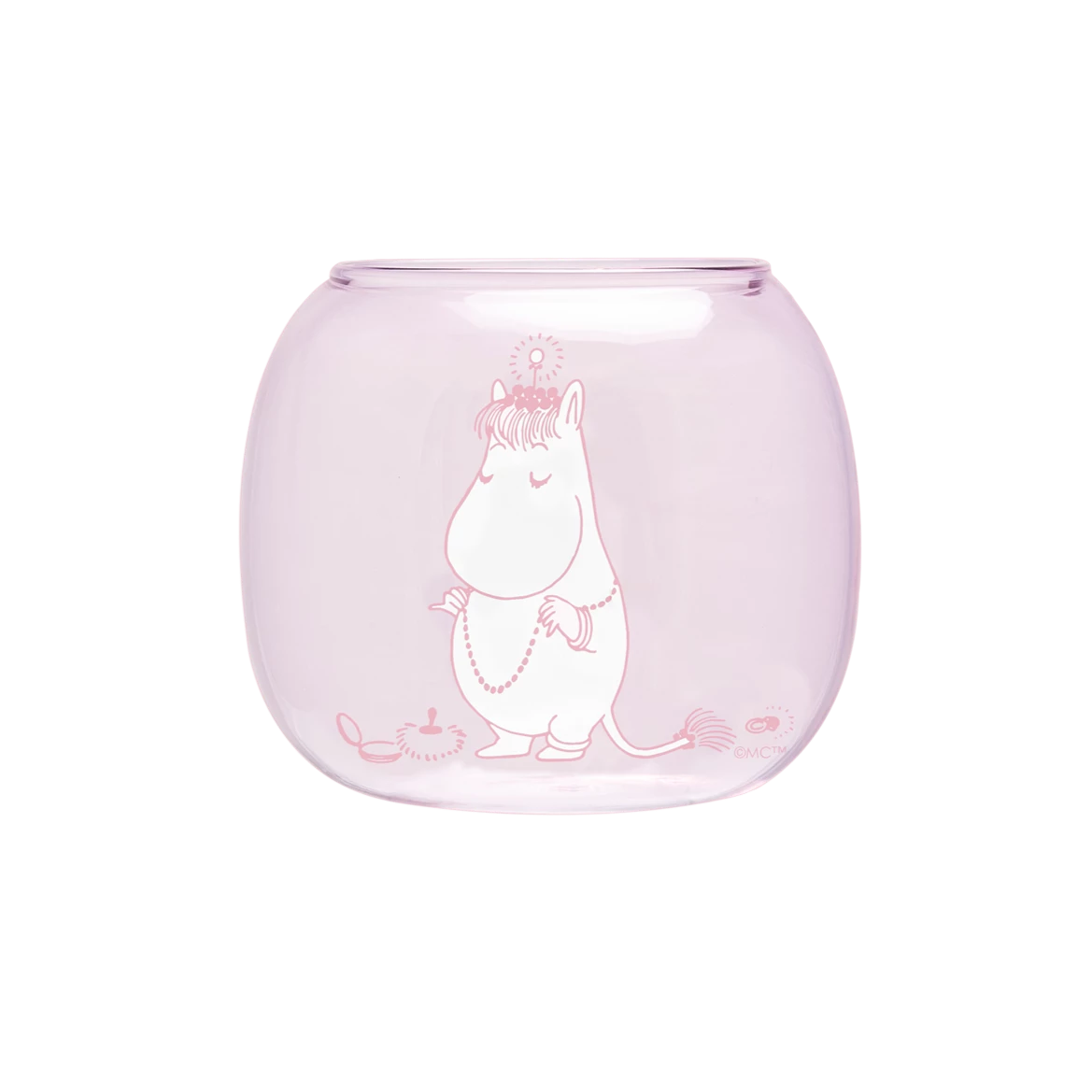 MOOMIN - Tealight Candle Holder, Snorkmaiden, Pink. By Muurla Design