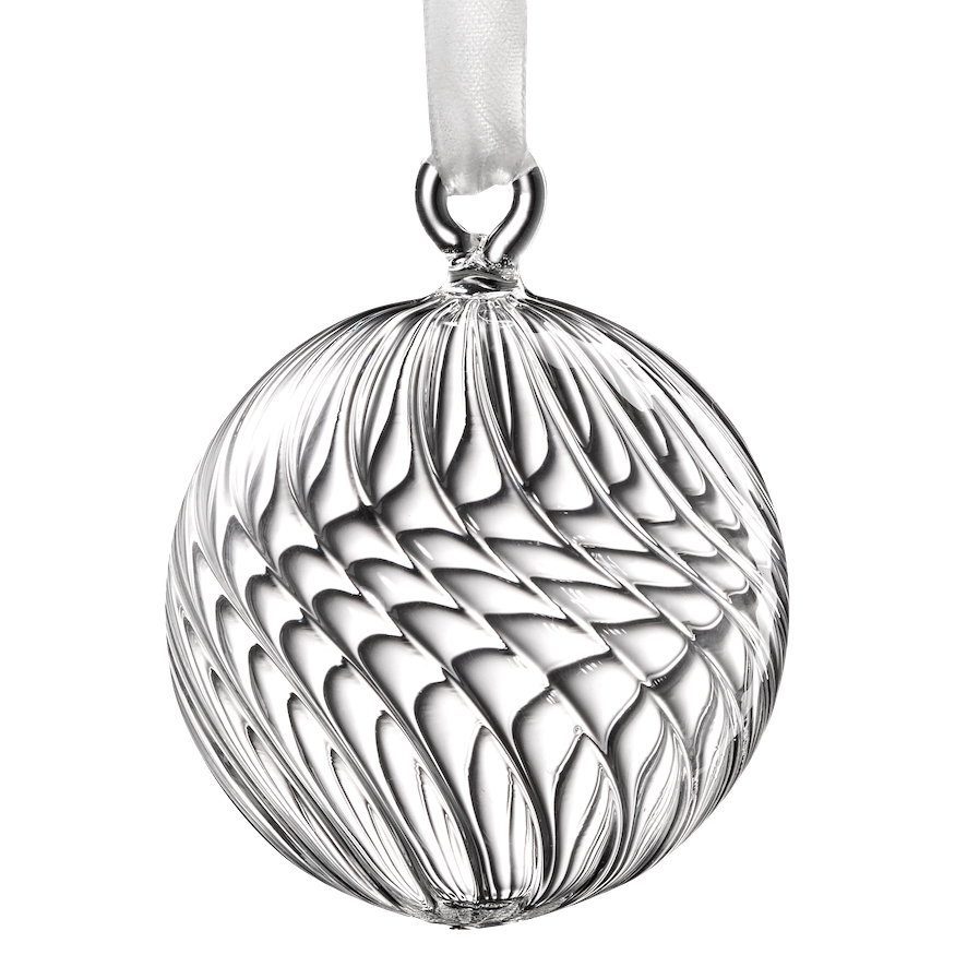 MUURLA | Glass Bauble | 6cm Dia | Clear