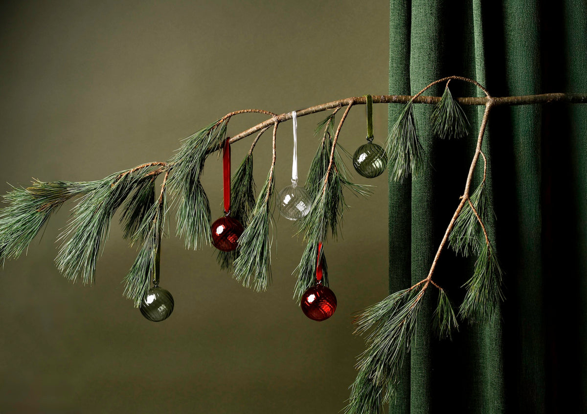 MUURLA | Glass Bauble | 6cm Dia | Red