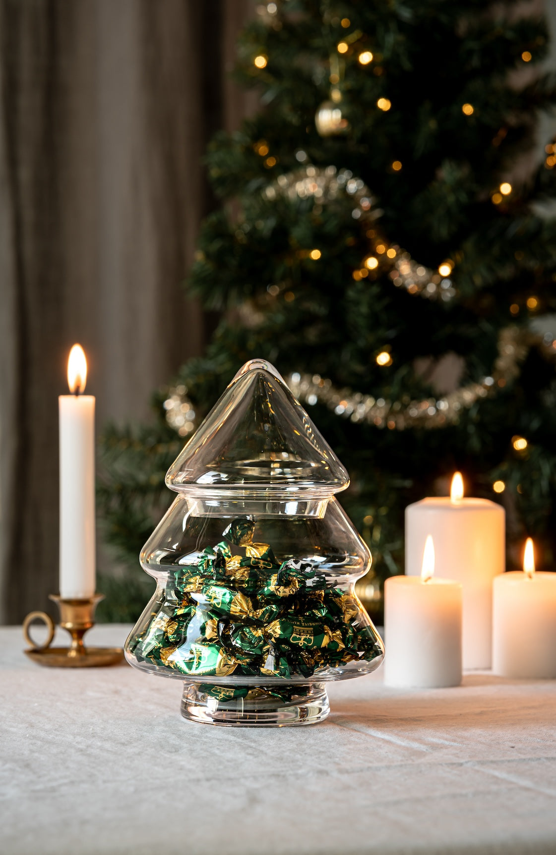 MUURLA | Christmas Tree | Glass Jar With Lid | 20cm Height