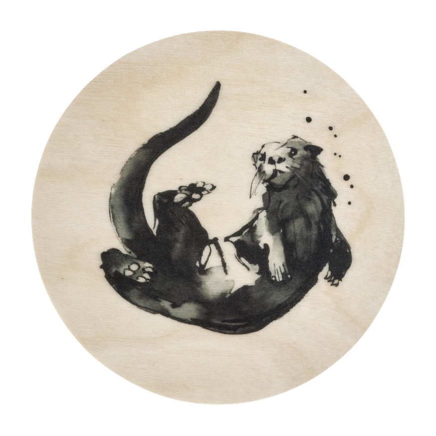 Muurla | Teemu Järvi, Coaster, ⌀ 10cm, Otter