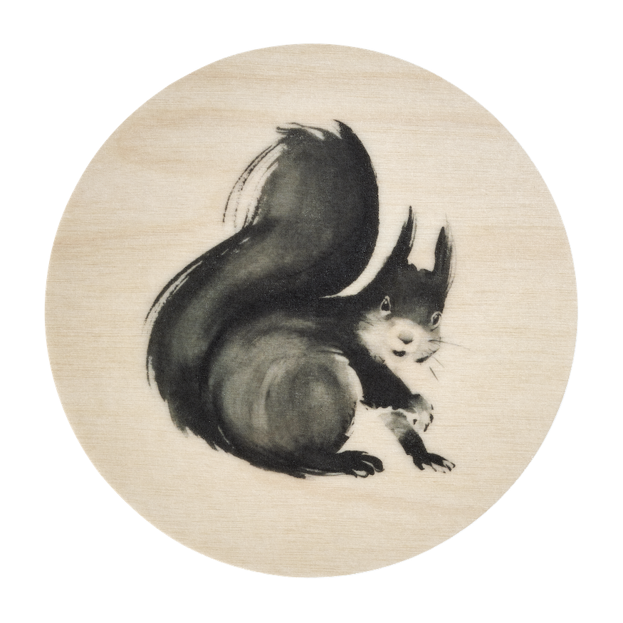 Muurla | Teemu Järvi, Coaster, ⌀ 10cm, Squirrel