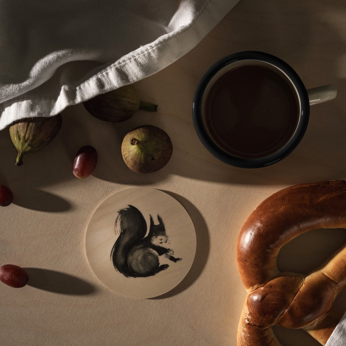 Squirrel Coaster designed by Teemu Jarvi Illustrations