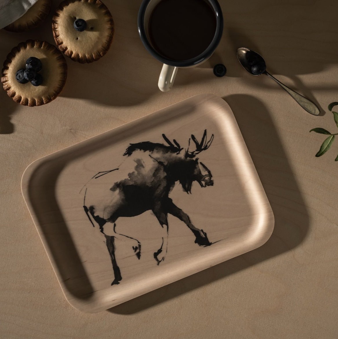 Muurla Moose Tray by Teemu Jarvi illustrations