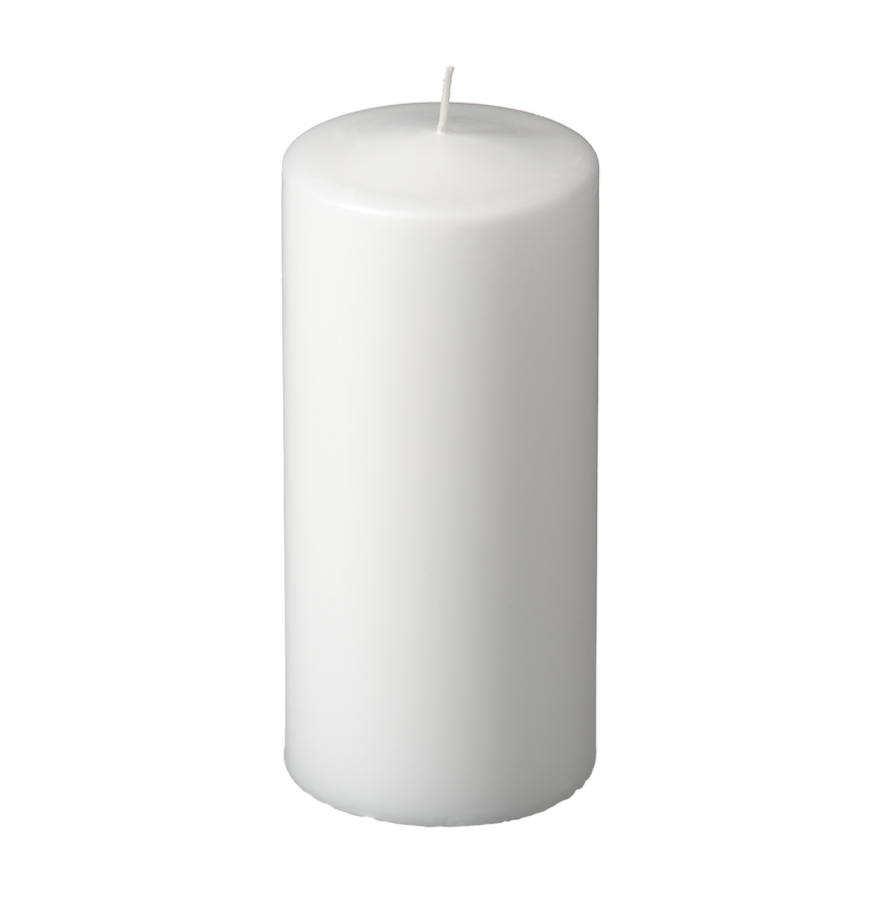 Havi Pillar Candle in Classic White 7 x 15cm 70 Hour Burn Time