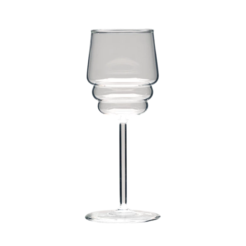 White wine in a Steps glass by Muurla Design