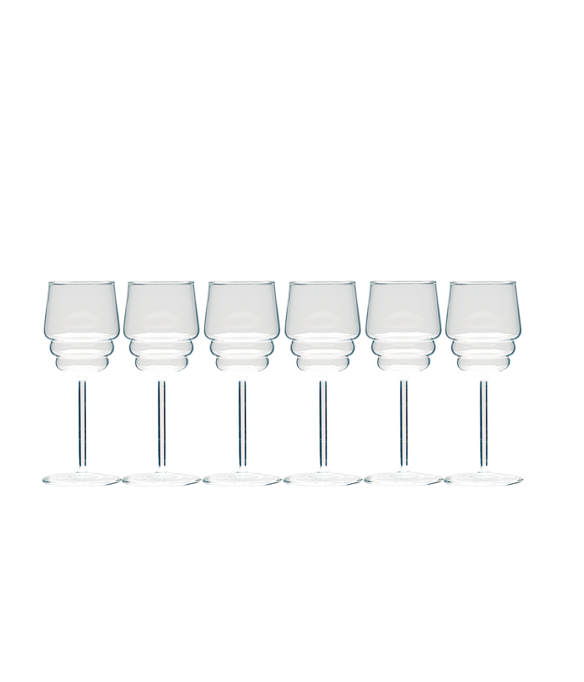 Steps White Wine Glasses by Muurla Design. Set of 6 Offer