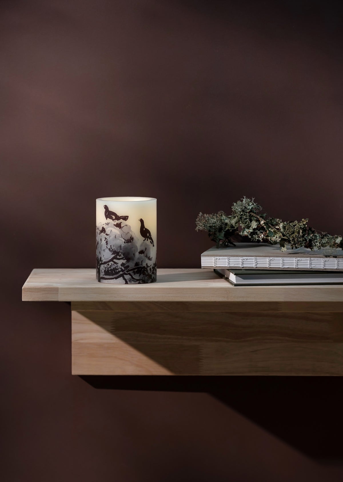 Muurla | Teemu Järvi, LED candle, 10cm, Winter Capercaillie