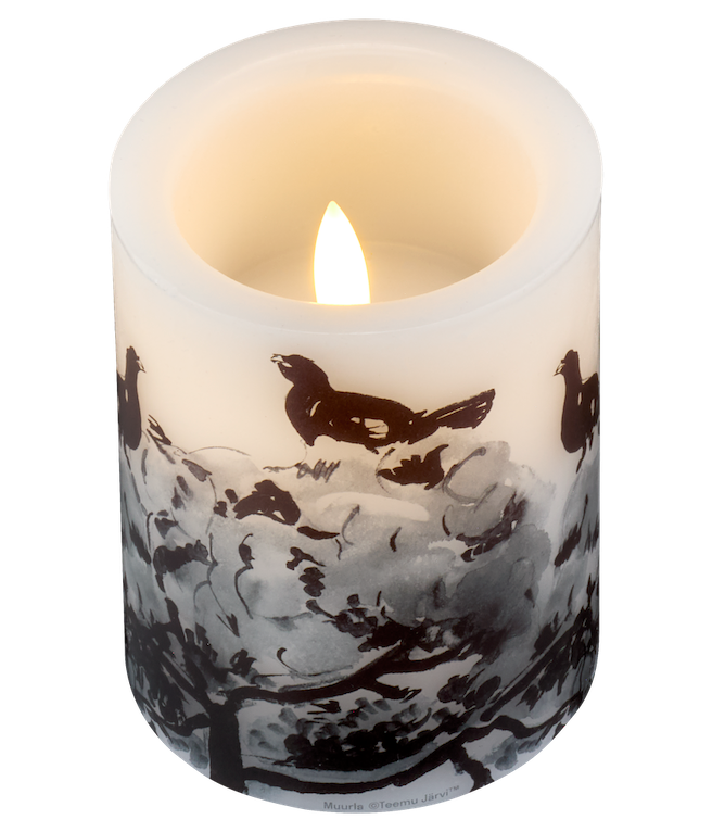 Muurla | Teemu Järvi, LED candle, 10cm, Winter Capercaillie