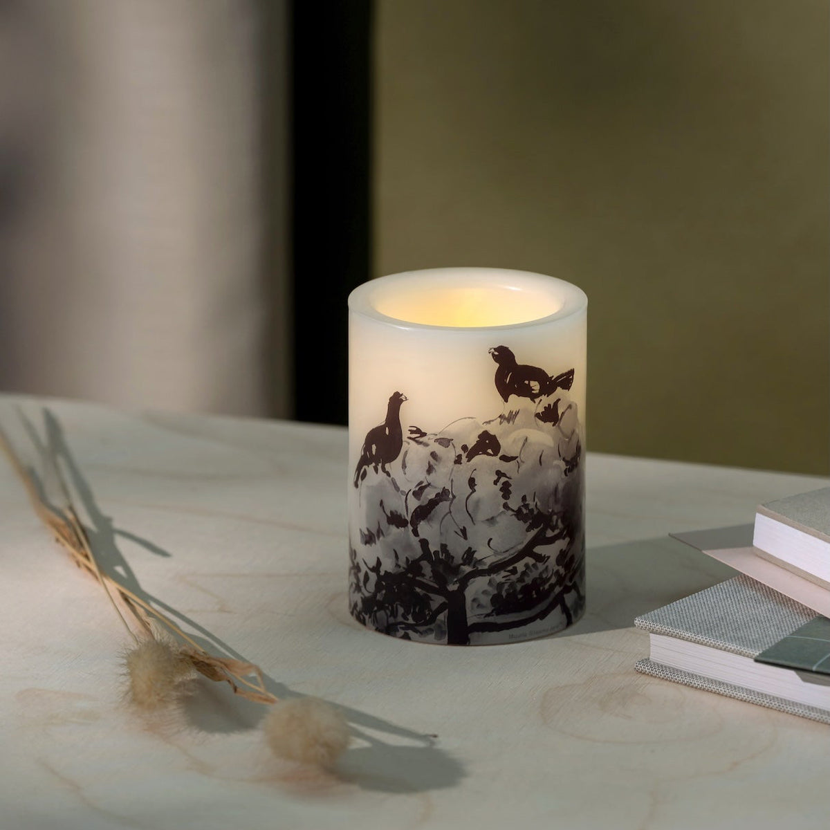 Muurla | Teemu Järvi, LED candle, 10cm, Winter Capercaillie