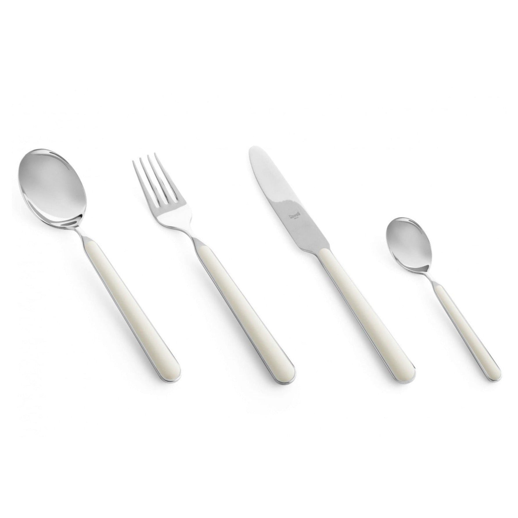 Mepra Fantasia 24 Pcs Set Cutlery / Flatware in White