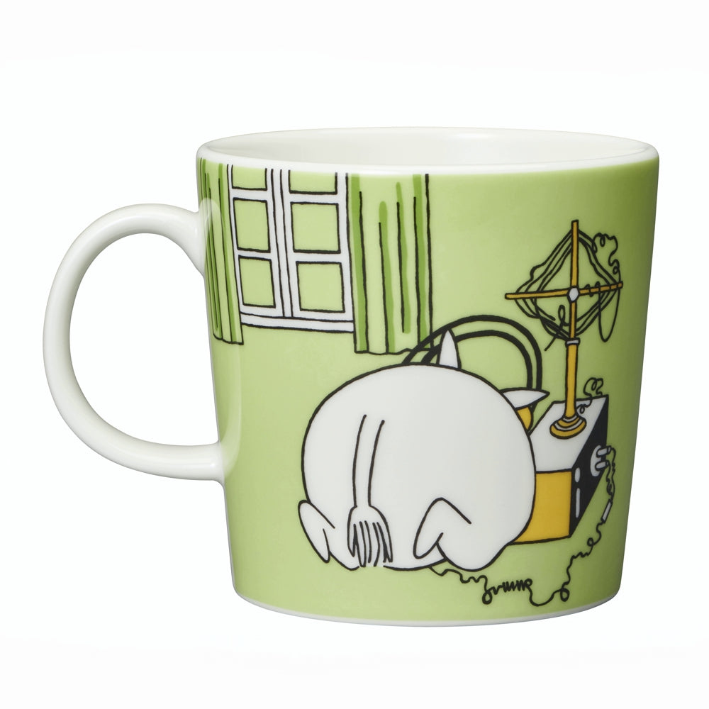 ARABIA | Moomin | Classic Porcelain Mug | Moomintroll | Grass Green | 30cl