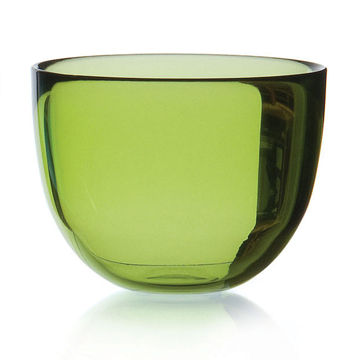 DAVID MELLOR | Glass Bowl | Lime Green | 10cm High | 13cm Dia