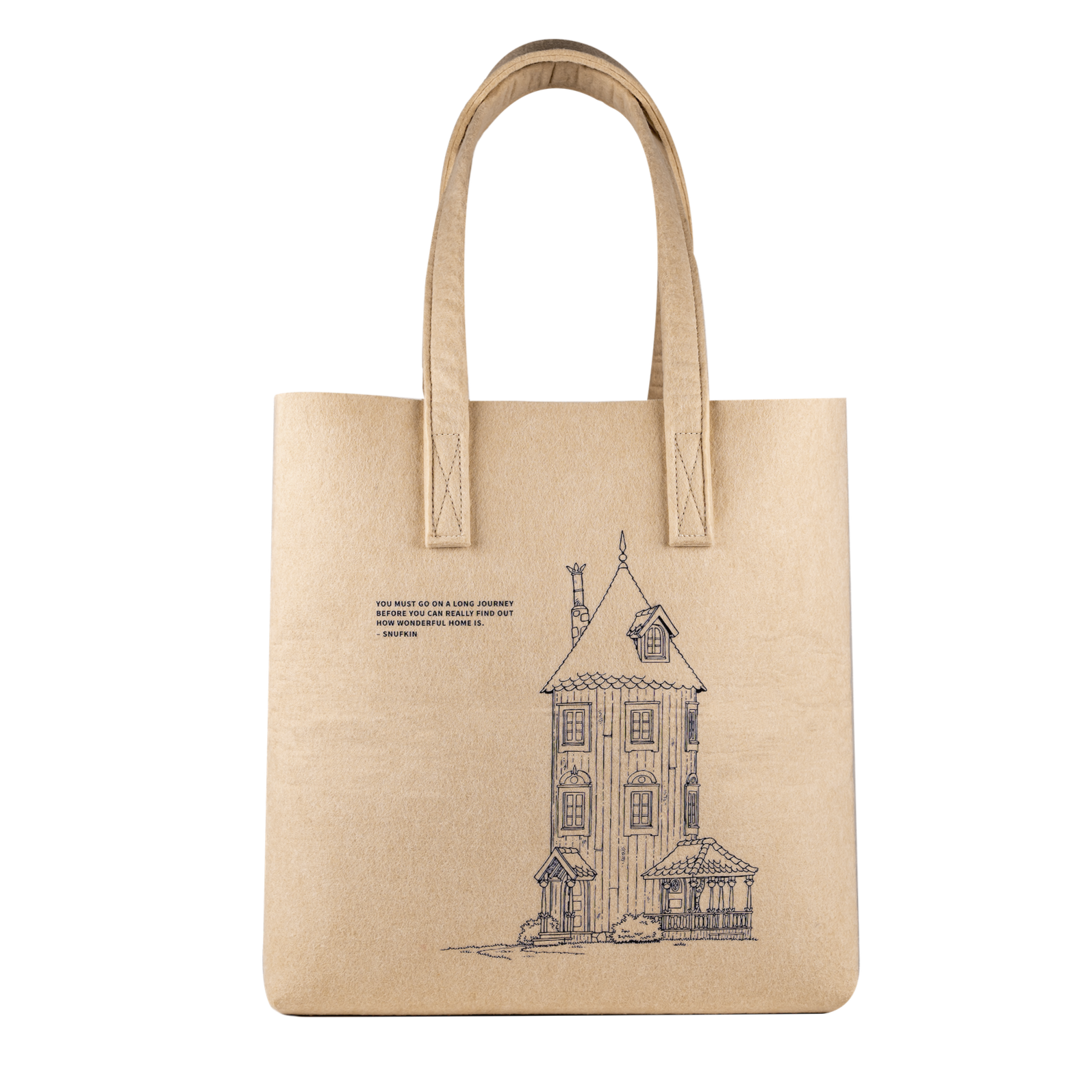 Moominhouse Tote Bag b Muurla Design. Made in Recycled plastic bottles. 71-4040-02