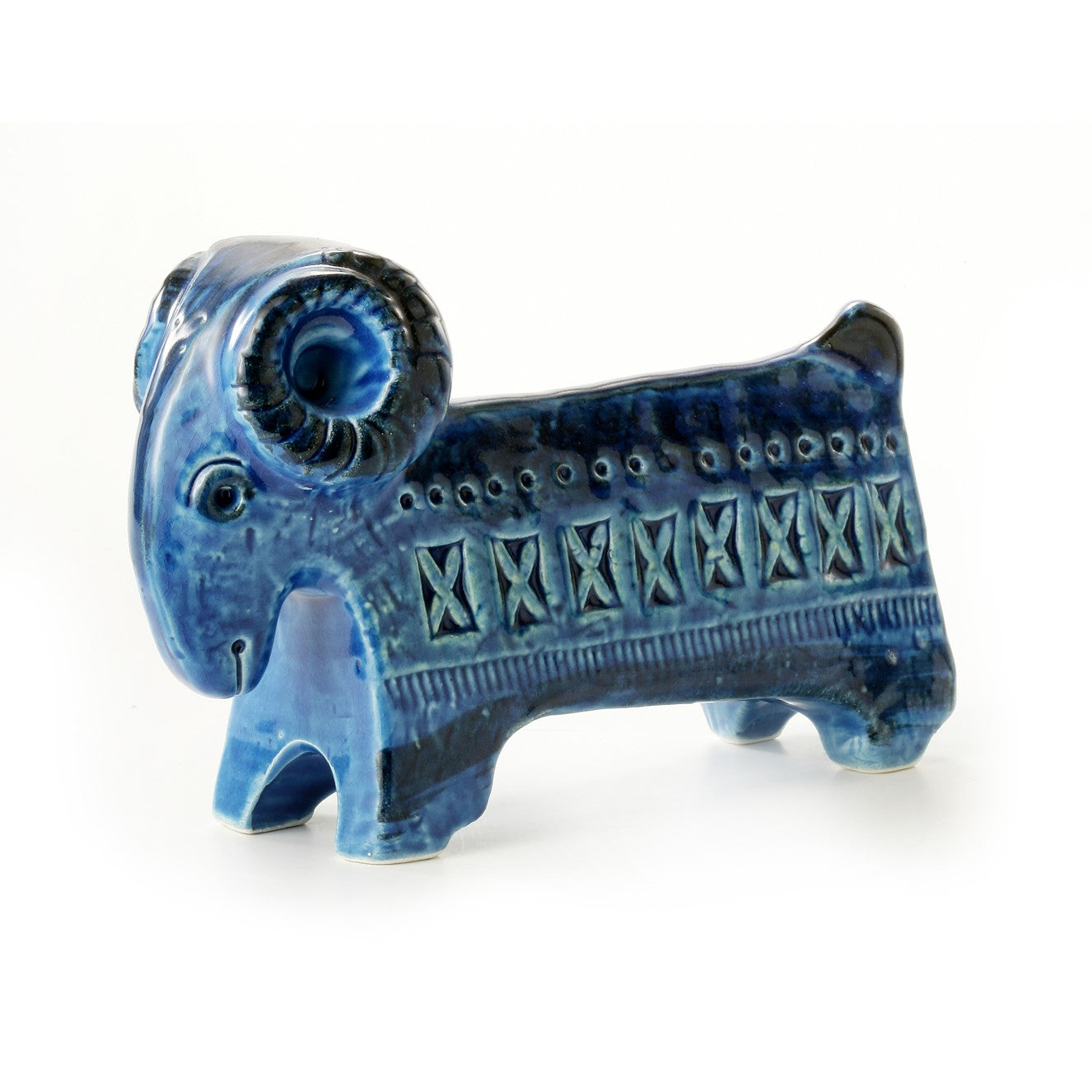 Bitossi Ceramiche | Rimini Blu Pottery | Aldo Londi | Montone | Z9990036