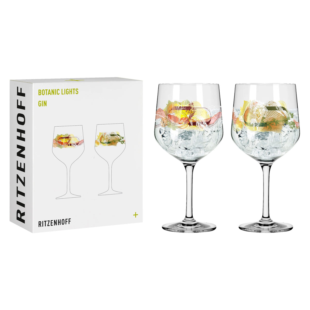 Exclusive Botanic Lights Gin Glasses designed by Heike Zuschke, 3791001, made by Ritzenhoff in Germany.