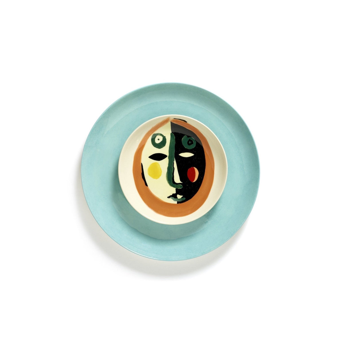 Ottolenghi for Serax Feast collection; extra small plate, with face 2 design.