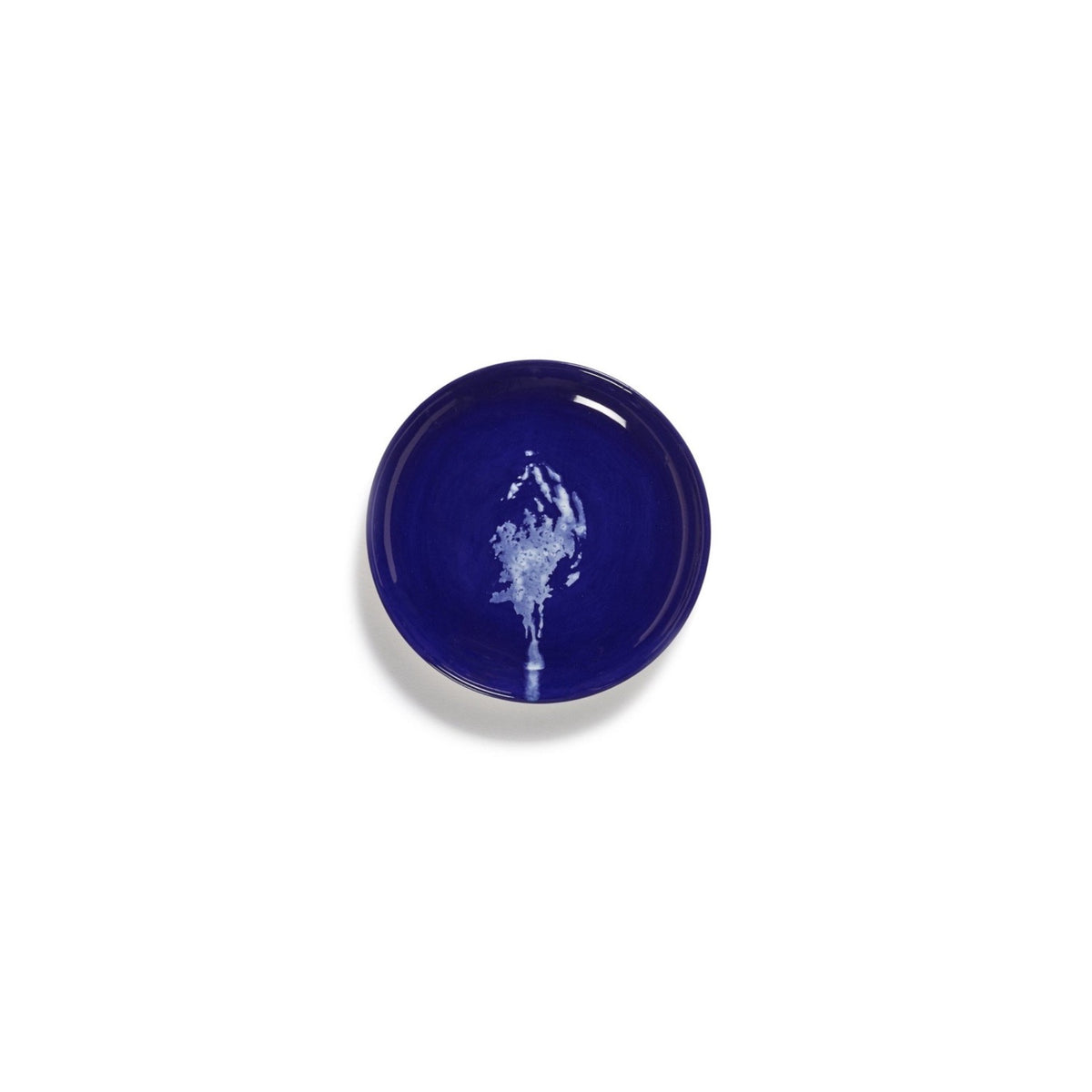 Ottolenghi for Serax Feast collection; extra small plate, with lapis lazuli artichoke white design.
