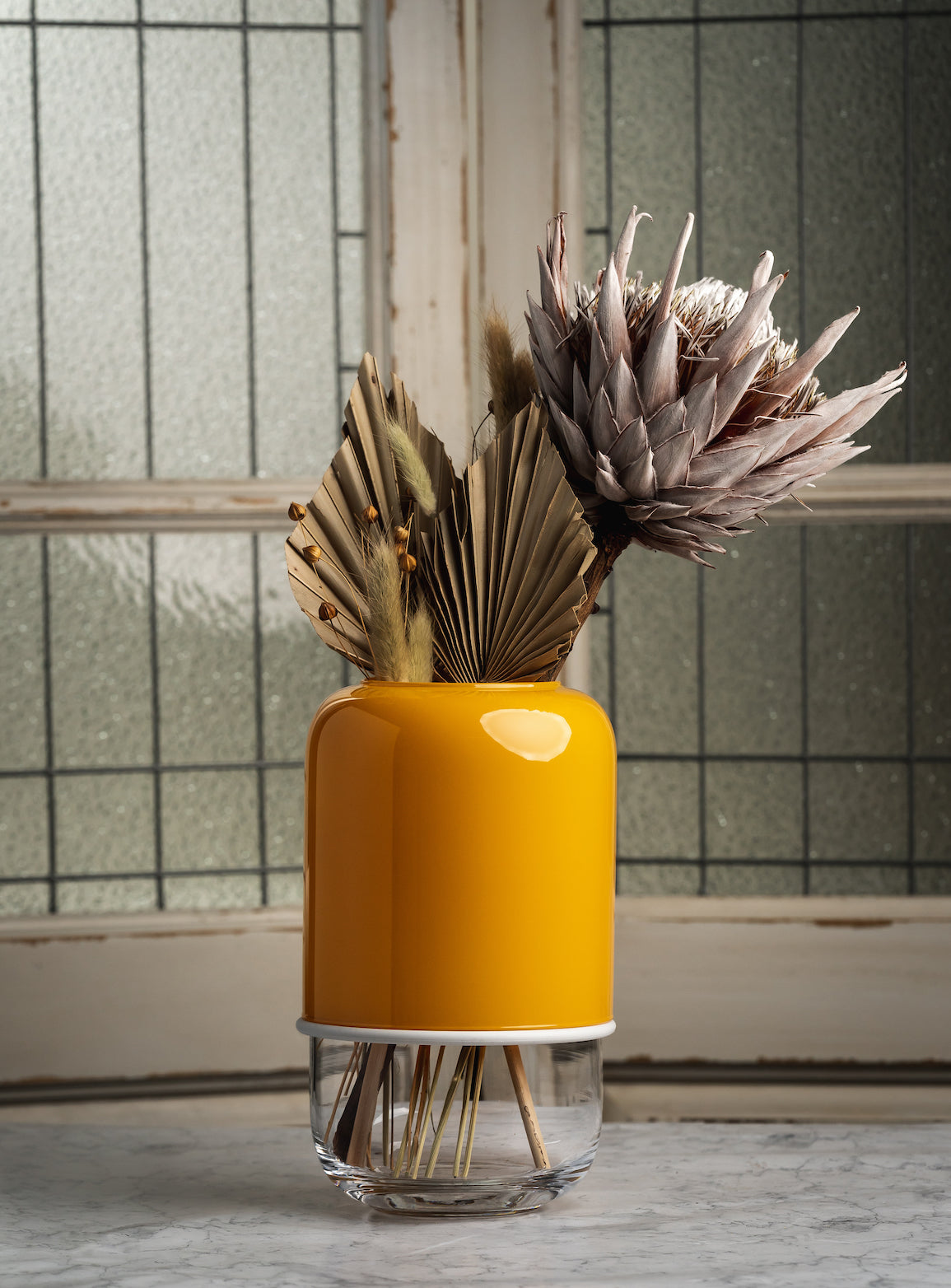 Muurla Design Capsule Vase in Mustard