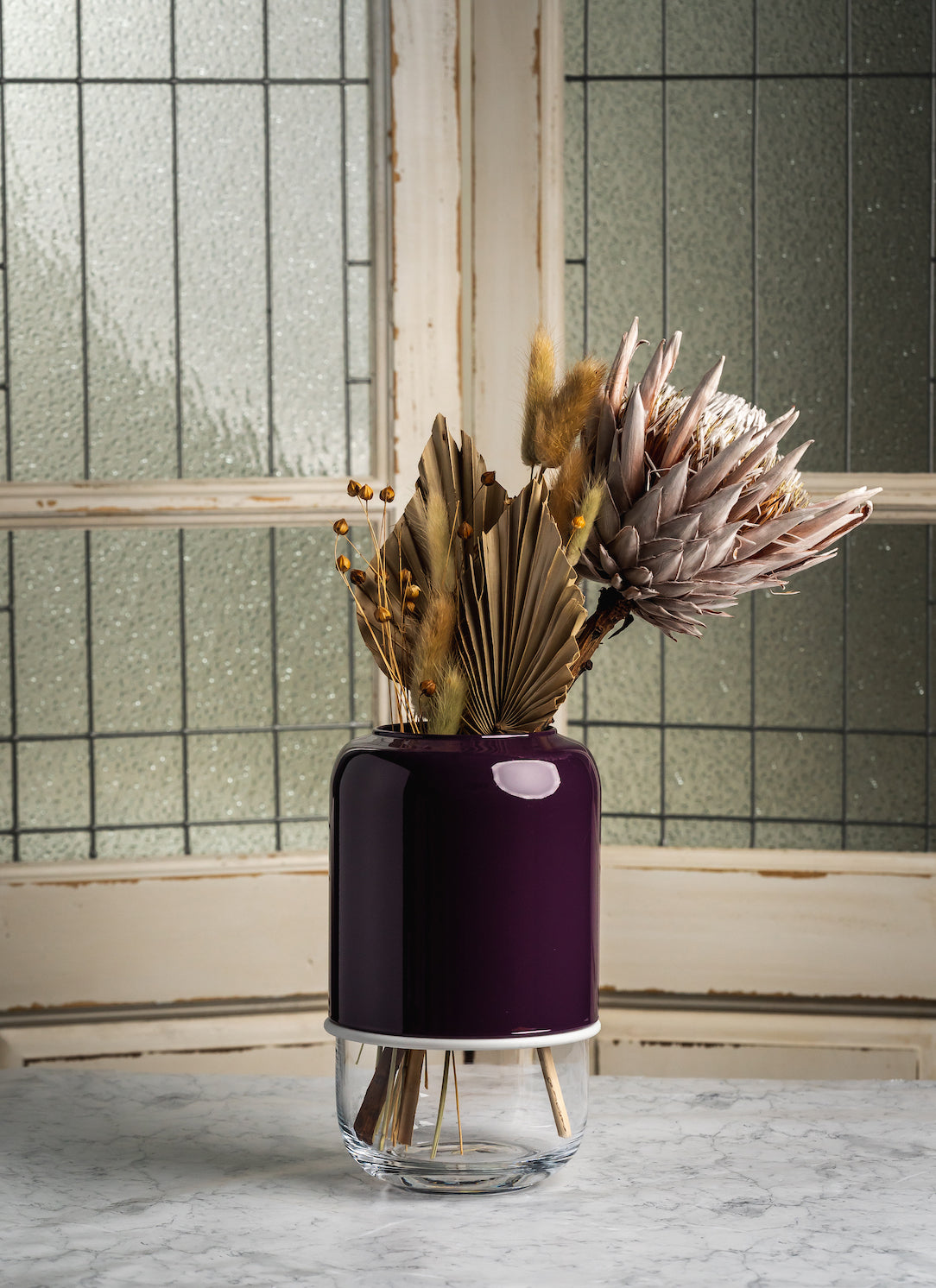 Muurla Design Capsule Vase in Purple