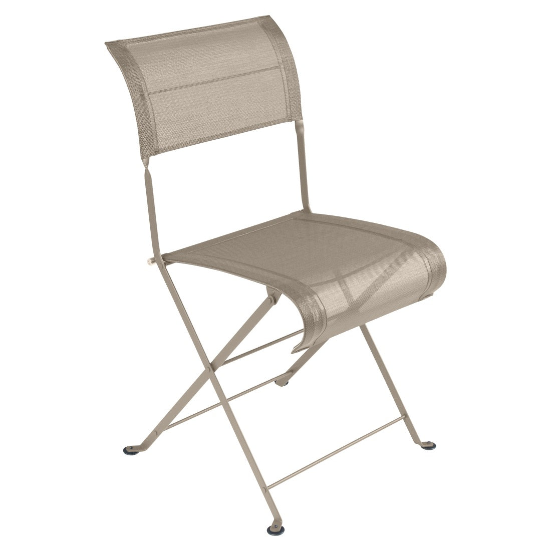 Fermob Dune Premium Folding Chair in Nutmeg, with Serge Ferrari Outdoor Fabric