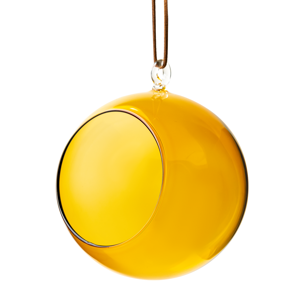 Muurla Decoration Ball 12cm in Amber. For tea-lights, decorations of small plants