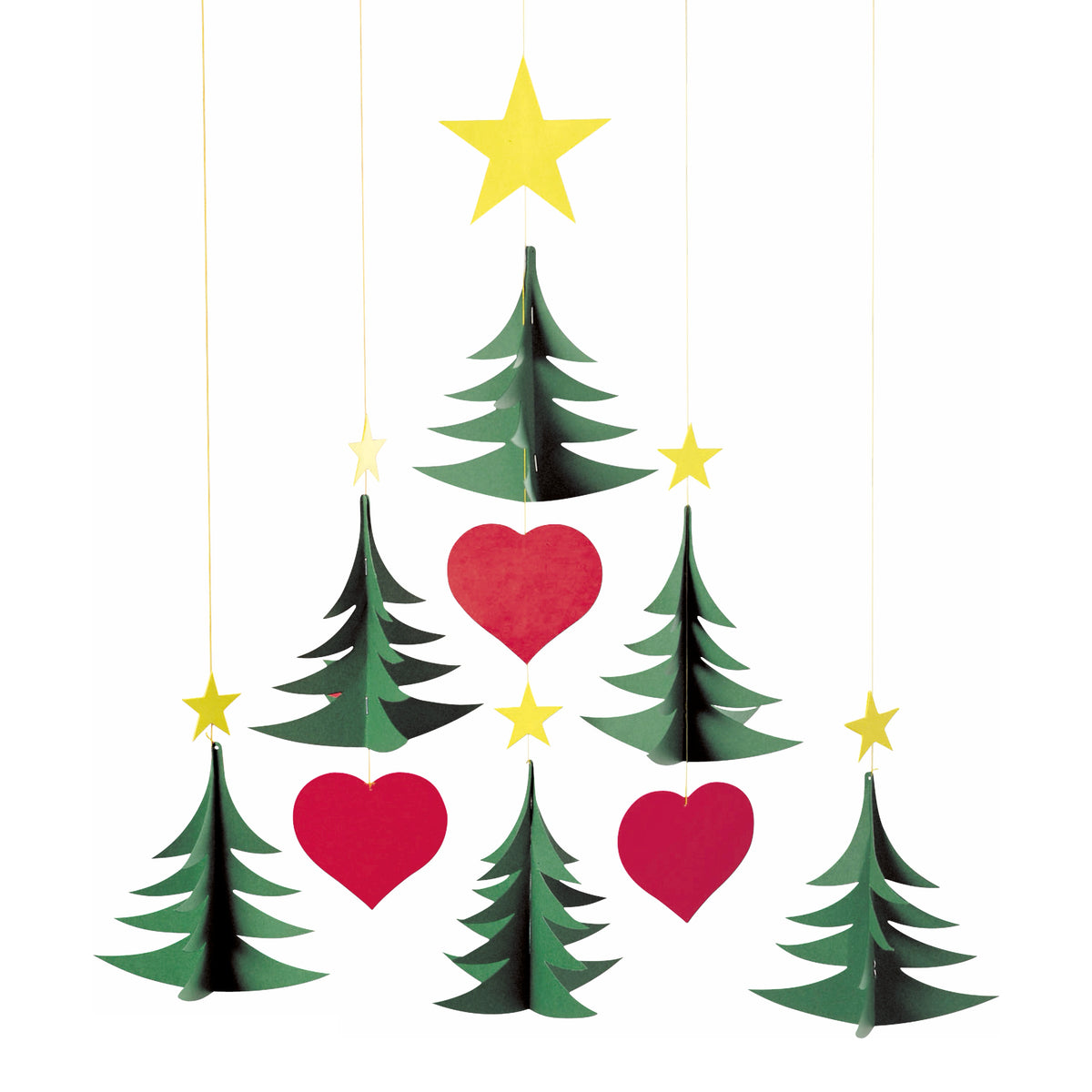 FLENSTED MOBILES | Christmas Tree | 6 Trees | 42cm x 34cm