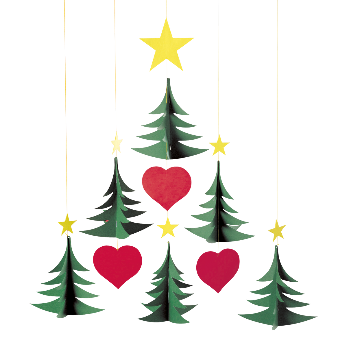 FLENSTED MOBILES | Christmas Tree | 6 Trees | 42cm x 34cm