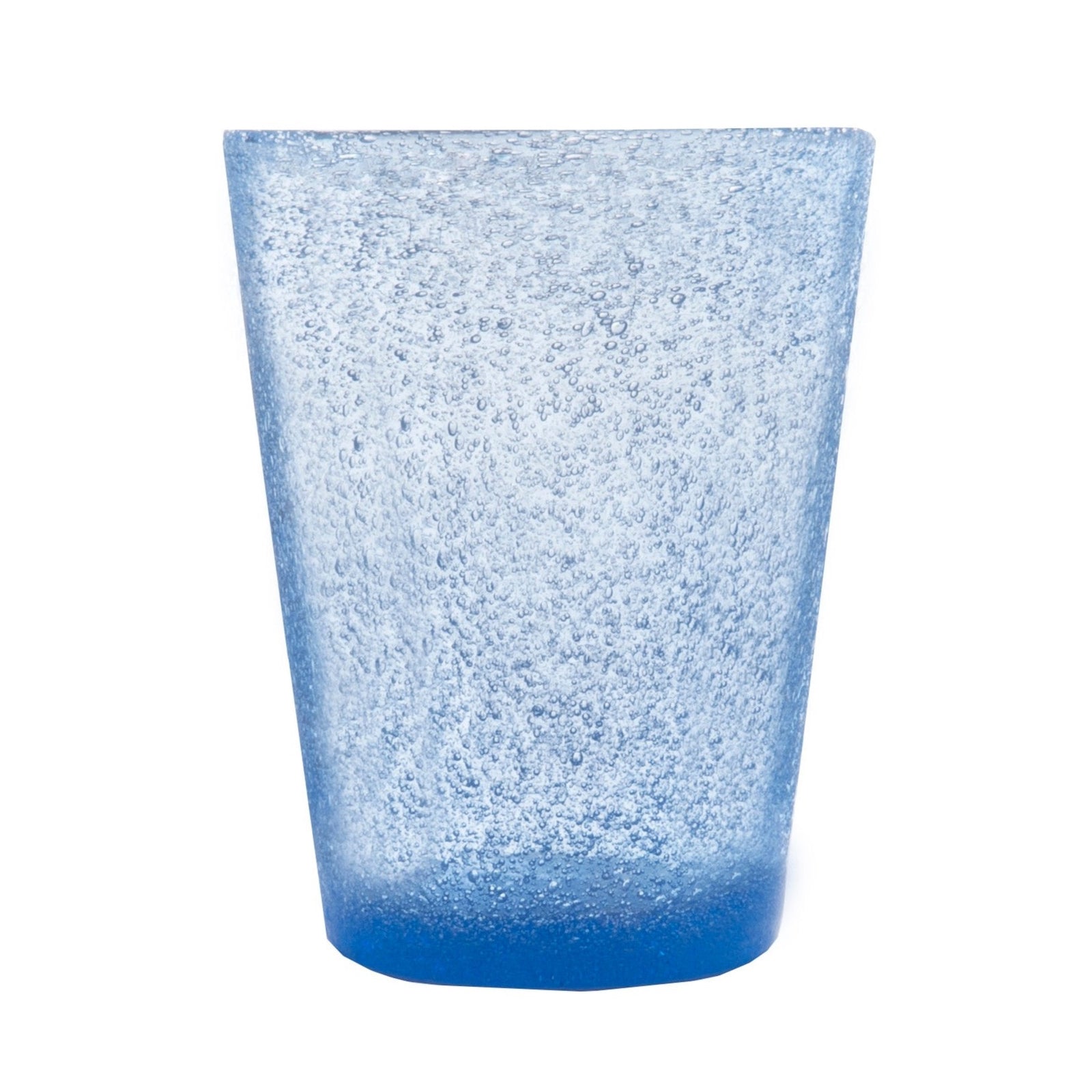 Cheerful, versatile coloured drinking glasses from Memento in Italy. For summer entertaining and everyday use. Decorative bubbles in the glass itself.  Colour: Lavender