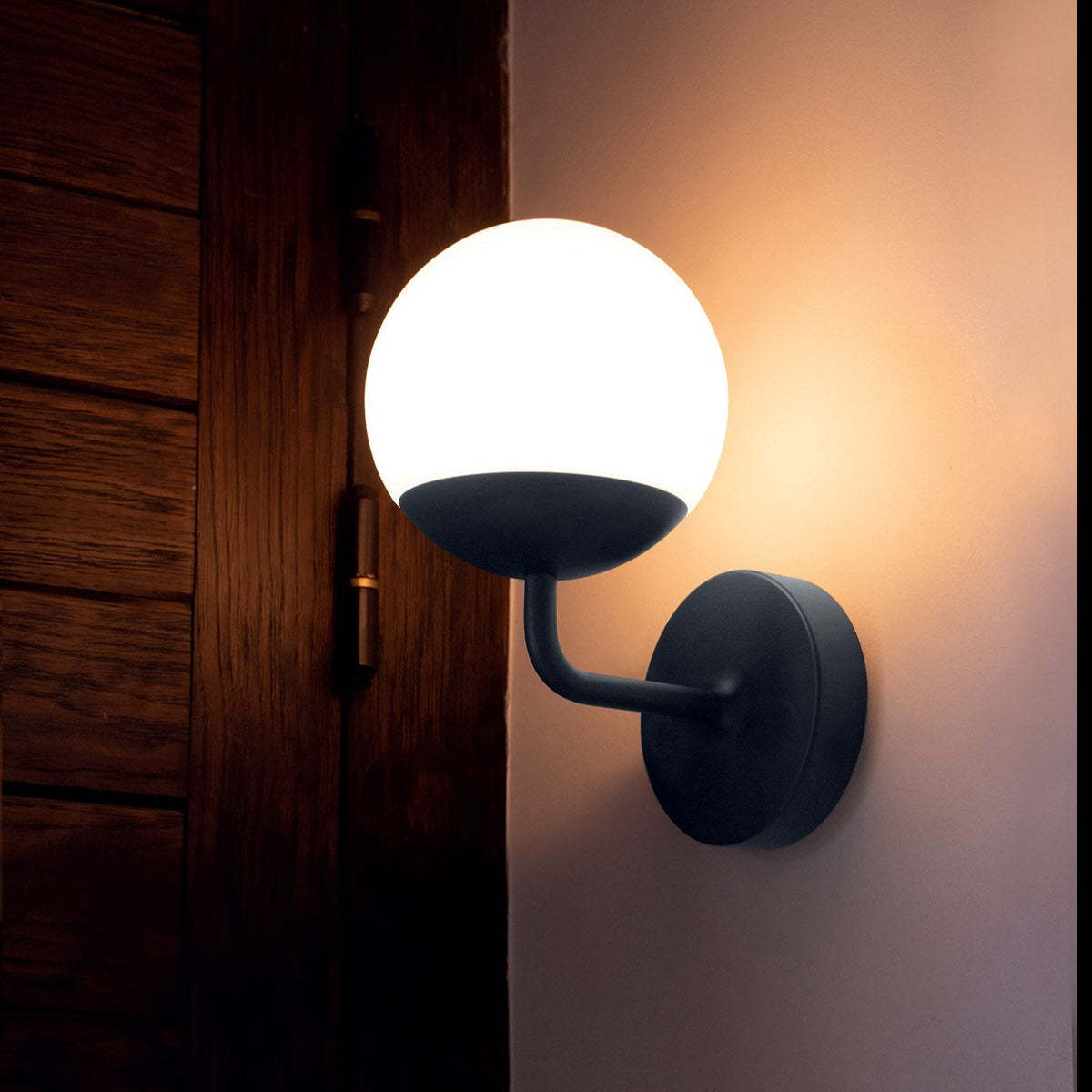 The Fermob Mooon! Wall Lamp in Anthracite.  Design: Tristan Lohner