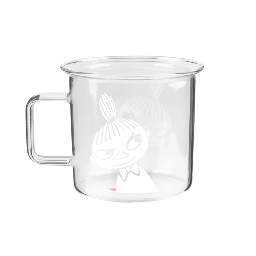 MUURLA | Moomin | Glass Mug | 35cl | Little My - Clear