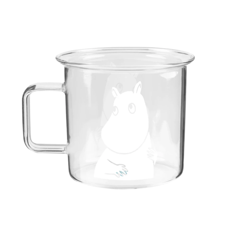 MUURLA | Moomin | Glass Mug | 35cl | Moomin - Clear