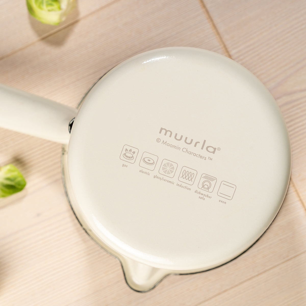 Any heat source can be used with Muurla&#39;s Moomin Bon Appétit 1.3L Saucepan, made in carbon steel enamel. 1719-130-01
