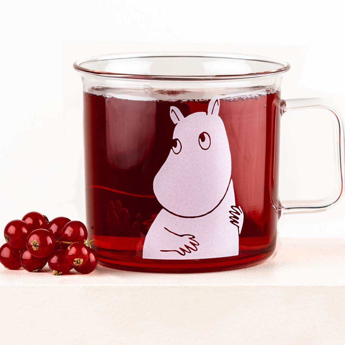 MOOMIN | Glass Mug | 35cl | Moomin - Clear