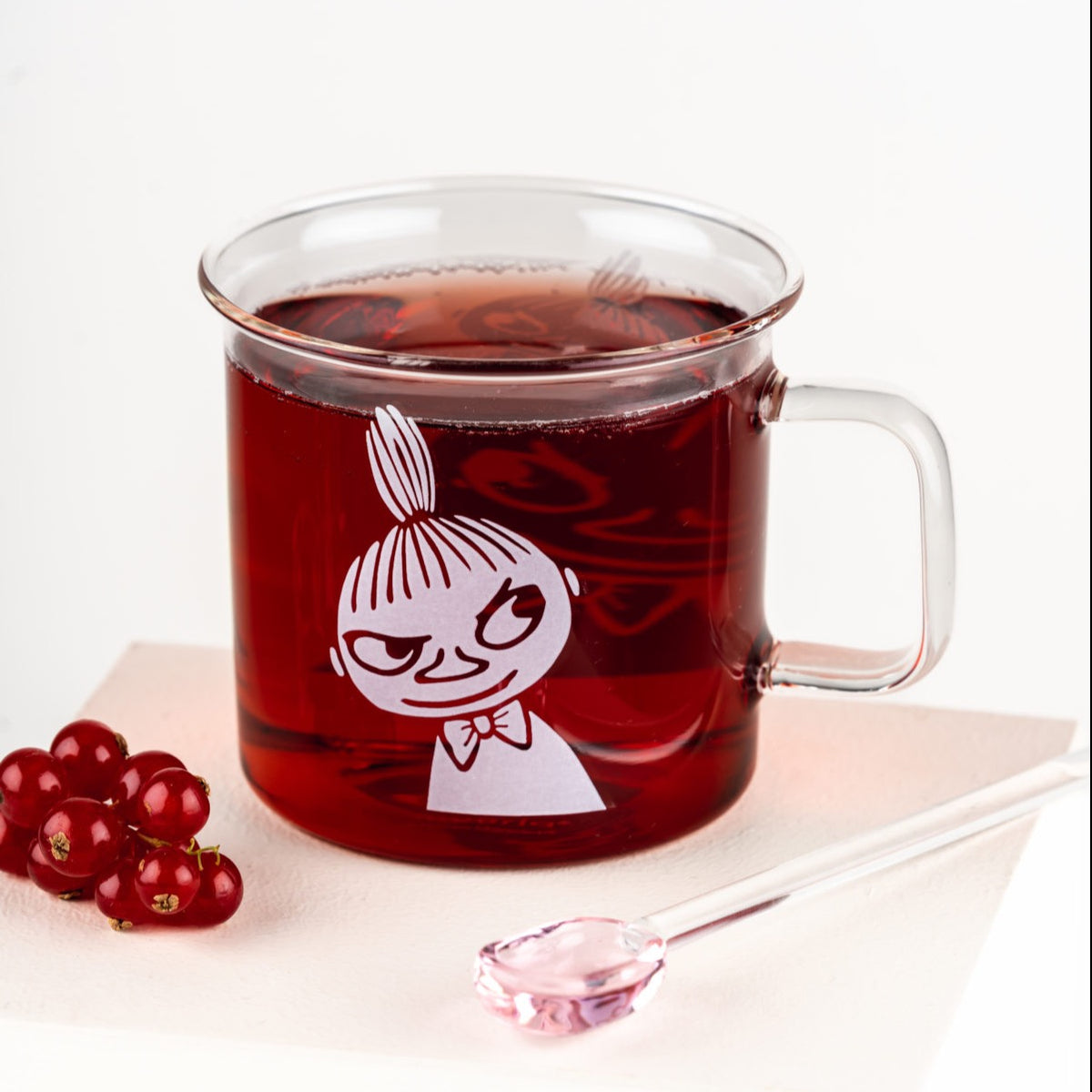 MOOMIN | Glass Mug | 35cl | Little My - Clear
