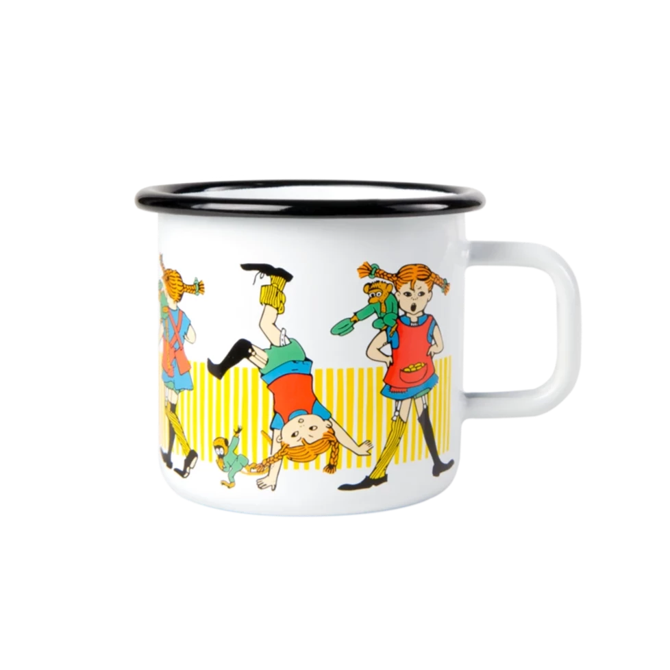 MUURLA | Pippi Longstocking | Enamel Mug | Pippi Longstocking | 3.7dl