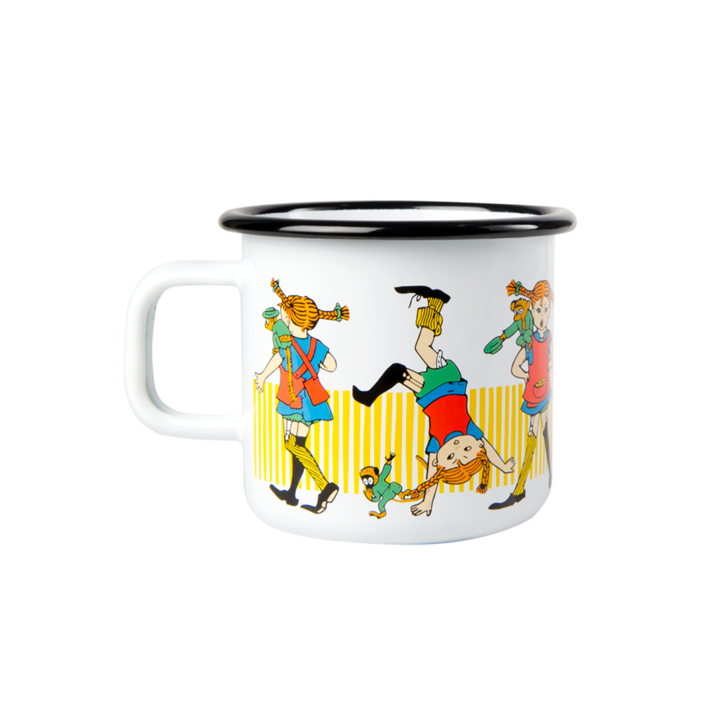 MUURLA | Pippi Longstocking | Enamel Mug | Pippi Longstocking | 3.7dl