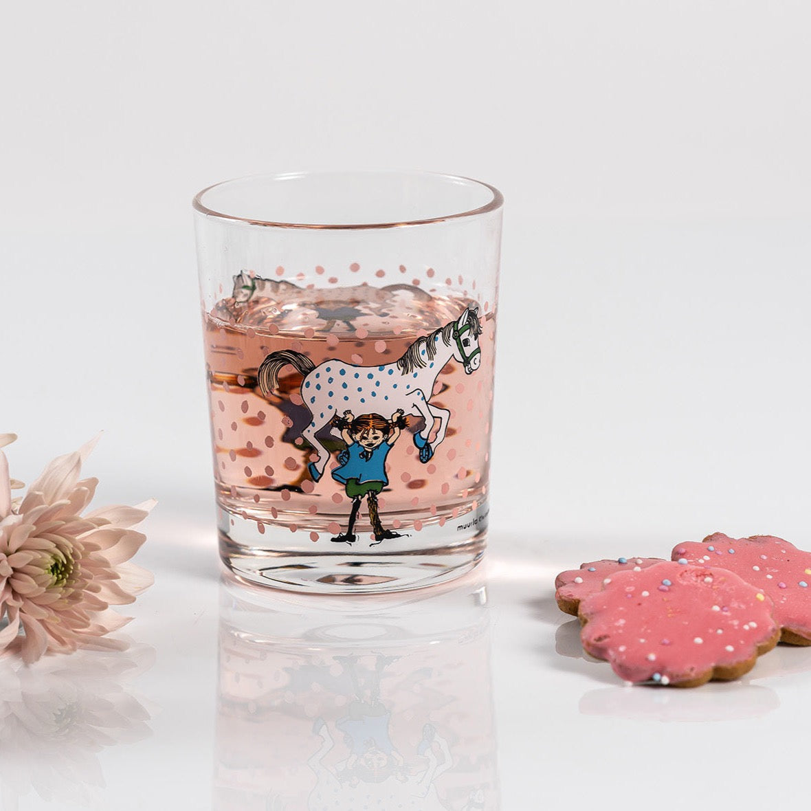 MUURLA | Pippi Longstocking | Drinking Glass | Pippi and the Horse | 20cl